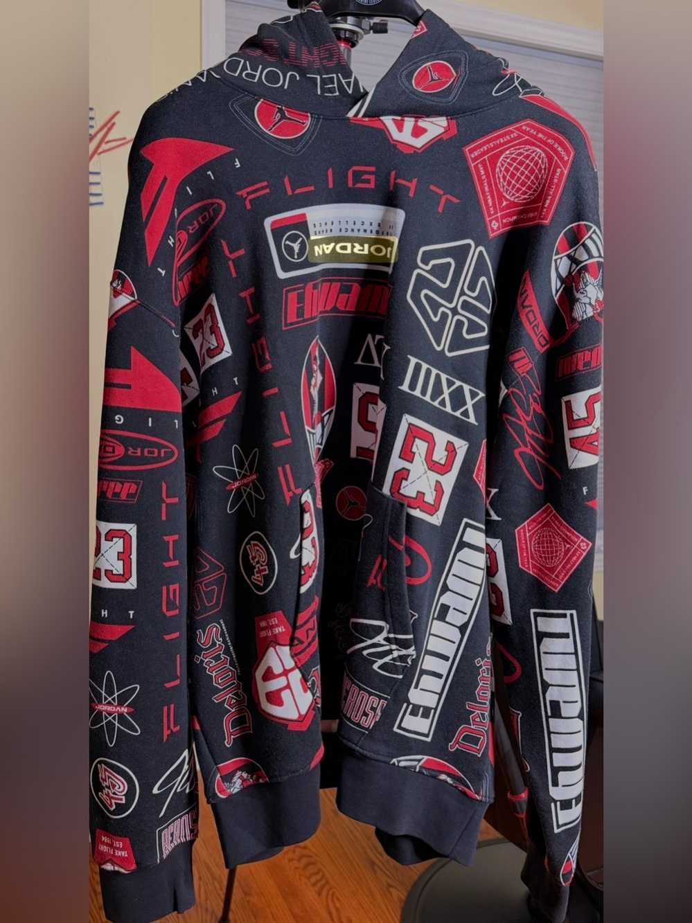 GORGEOUS AIR FLIGHT
JORDAN HOODIE!!! Graphic Allover Print!!!
